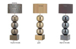 Bilba Metall dreifach mit kurzem Schirm - Tischleuchten - envy lighting
