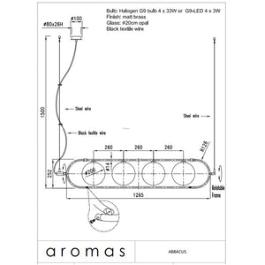 Abbacus - Designer Jose Fornas 2018 - Pendelleuchte - Aromas del Campo