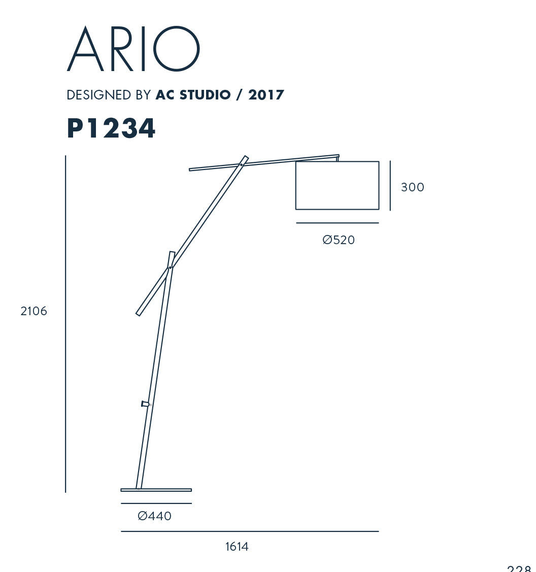 Ario groß - Designer AC Studio - Stehleuchte - Aromas del Campo