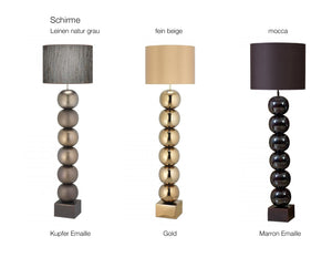 Bilba Metall sechsfach mit kurzem Schirm - Bodenleuchten - envy lighting