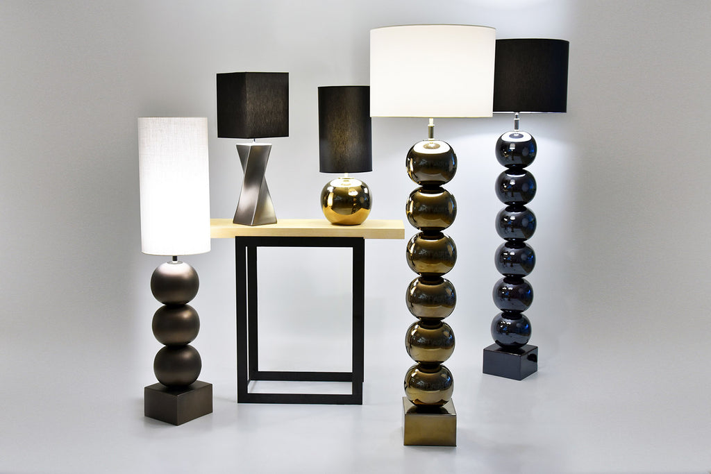 Bilba Metall sechsfach mit kurzem Schirm - Bodenleuchten - envy lighting